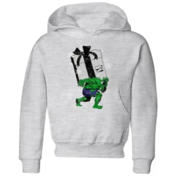 Marvel The Incredible Hulk Christmas Present Kids' Christmas Hoodie - Grey