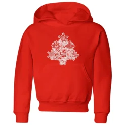 Marvel Shields Snowflakes Kids' Christmas Hoodie - Red