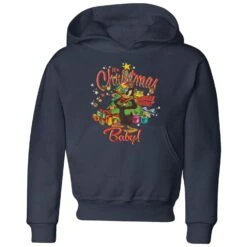 Looney Tunes Its Christmas Baby Kids' Christmas Hoodie - Navy