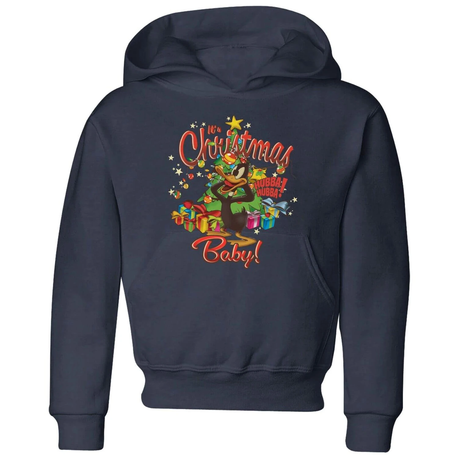 Looney Tunes Its Christmas Baby Kids' Christmas Hoodie - Navy 3 Looney Tunes Its Christmas Baby Kids' Christmas Hoodie - Navy