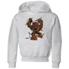 Star Wars Tangled Fairy Lights Chewbacca Kids' Christmas Hoodie - Grey -Christmas Clothes Store 11969035 9134627107446214