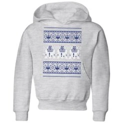 Star Wars R2-D2 Knit Kids' Christmas Hoodie - Grey