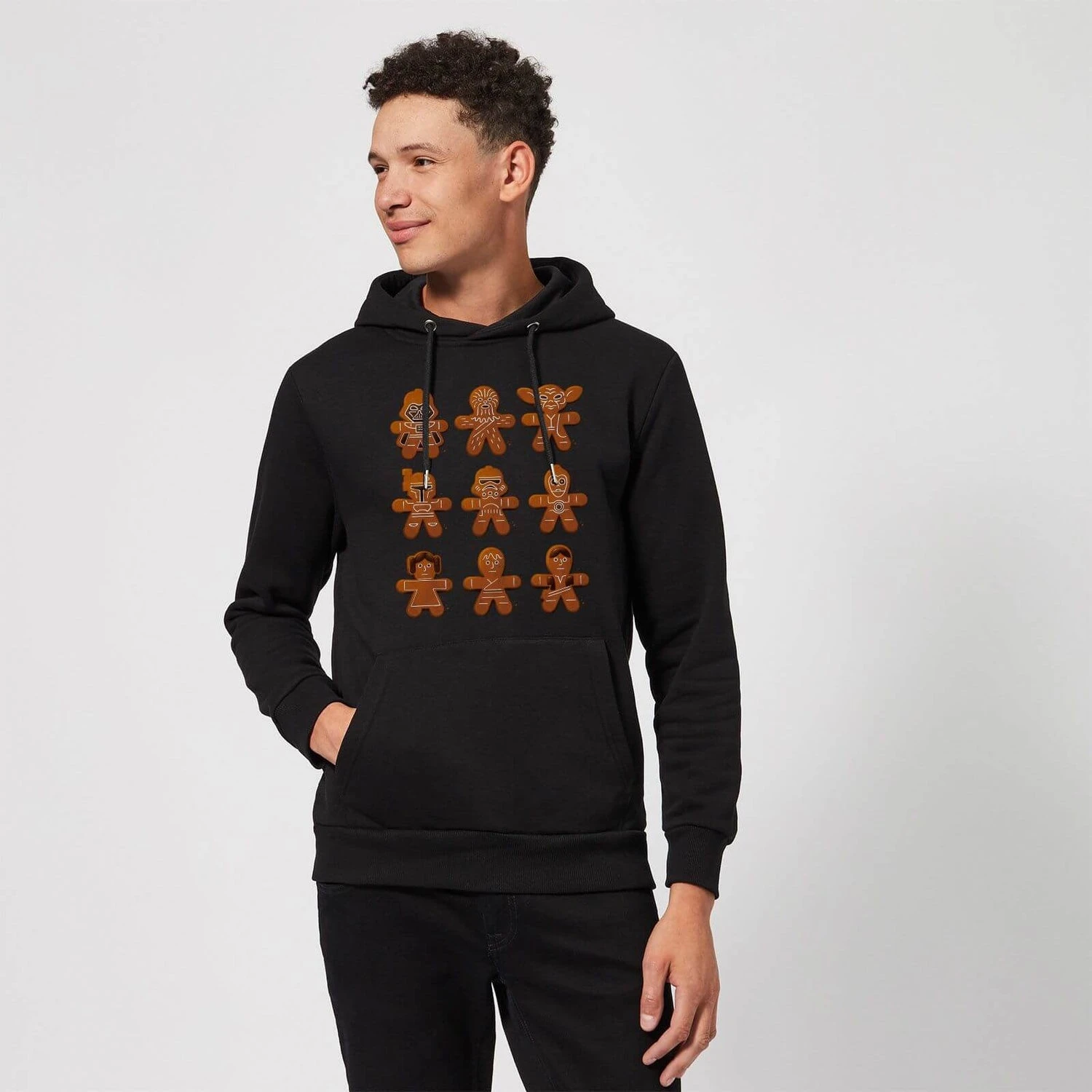 Star Wars Gingerbread Characters Christmas Hoodie - Black 5 Star Wars Gingerbread Characters Christmas Hoodie - Black - Image 3