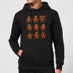 Star Wars Gingerbread Characters Christmas Hoodie - Black