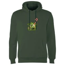 Star Wars Candy Cane Yoda Christmas Hoodie - Forest Green -Christmas Clothes Store 11969407 1794627085425305