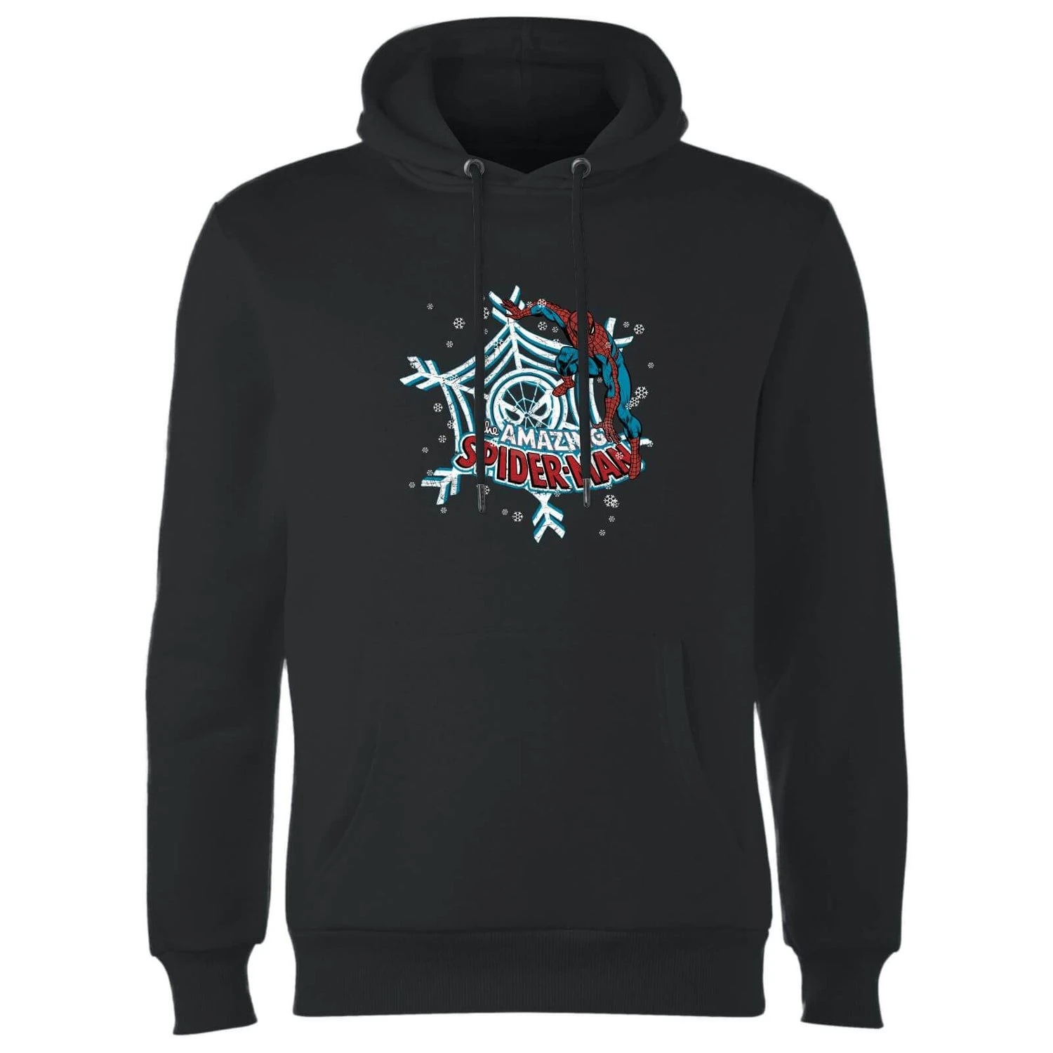 Marvel The Amazing Spider-Man Snowflake Web Christmas Hoodie - Black 6 Marvel The Amazing Spider-Man Snowflake Web Christmas Hoodie - Black - Image 4