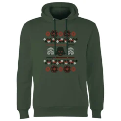 Star Wars Empire Knit Christmas Hoodie - Forest Green -Christmas Clothes Store 11969683 2144627086256854