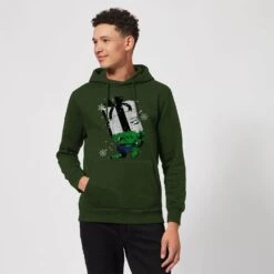 Marvel The Incredible Hulk Christmas Present Christmas Hoodie - Forest Green 8 Marvel The Incredible Hulk Christmas Present Christmas Hoodie - Forest Green -Christmas Clothes Store 11969689 4734627086445926