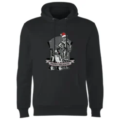 Star Wars Happy Holidays Droids Christmas Hoodie - Black -Christmas Clothes Store 11969695 1244627091532684