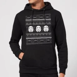 Christmas Clothes Store 22 Star Wars Stormtrooper Knit Christmas Hoodie - Black
