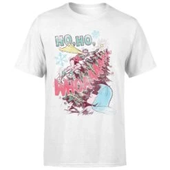 DC COMICS DC Ho Ho Whoaaaaaaa Men's Christmas T-Shirt - White -Christmas Clothes Store 11970034 7574627075948065