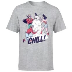 DC COMICS DC Chill! Men's Christmas T-Shirt - Grey 11 DC COMICS DC Chill! Men's Christmas T-Shirt - Grey -Christmas Clothes Store 11970043 2094627061029077