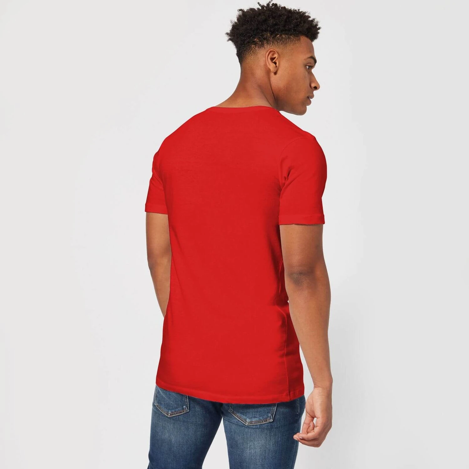 Looney Tunes Daffy Duck Knit Men's Christmas T-Shirt - Red 6 Looney Tunes Daffy Duck Knit Men's Christmas T-Shirt - Red - Image 4