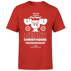 National Lampoon Merry Christmoose Men's Christmas T-Shirt - Red -Christmas Clothes Store 11970304 1034627065873261