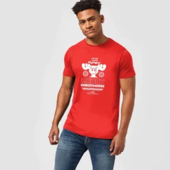 National Lampoon Merry Christmoose Men's Christmas T-Shirt - Red -Christmas Clothes Store 11970304 1824627065791292