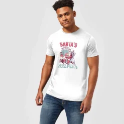 DC COMICS DC Santa's Helpers Men's Christmas T-Shirt - White -Christmas Clothes Store 11970325 1804627066831194