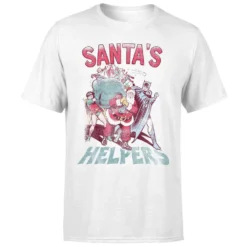 DC COMICS DC Santa's Helpers Men's Christmas T-Shirt - White -Christmas Clothes Store 11970325 7104627066928769