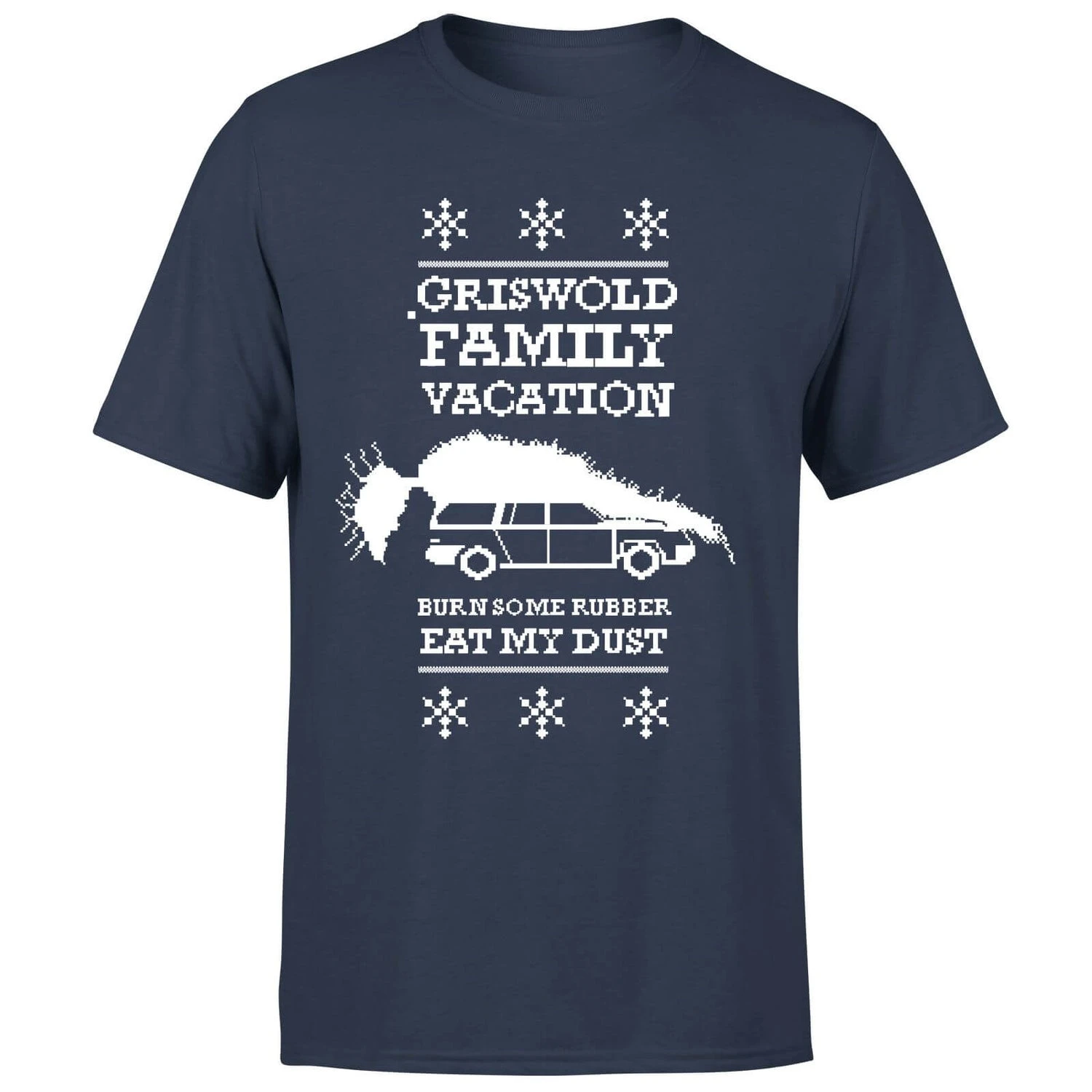 National Lampoon Griswold Vacation Ugly Knit Men's Christmas T-Shirt - Navy 7 National Lampoon Griswold Vacation Ugly Knit Men's Christmas T-Shirt - Navy - Image 5