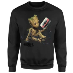 Marvel Guardians Of The Galaxy Groot Tape Christmas Jumper - Black -Christmas Clothes Store 11970655 1024627071212457