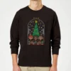 Harry Potter Hogwarts Tree Christmas Jumper - Black 1 Harry Potter Hogwarts Tree Christmas Jumper - Black -Christmas Clothes Store 11970805 8364627069645359