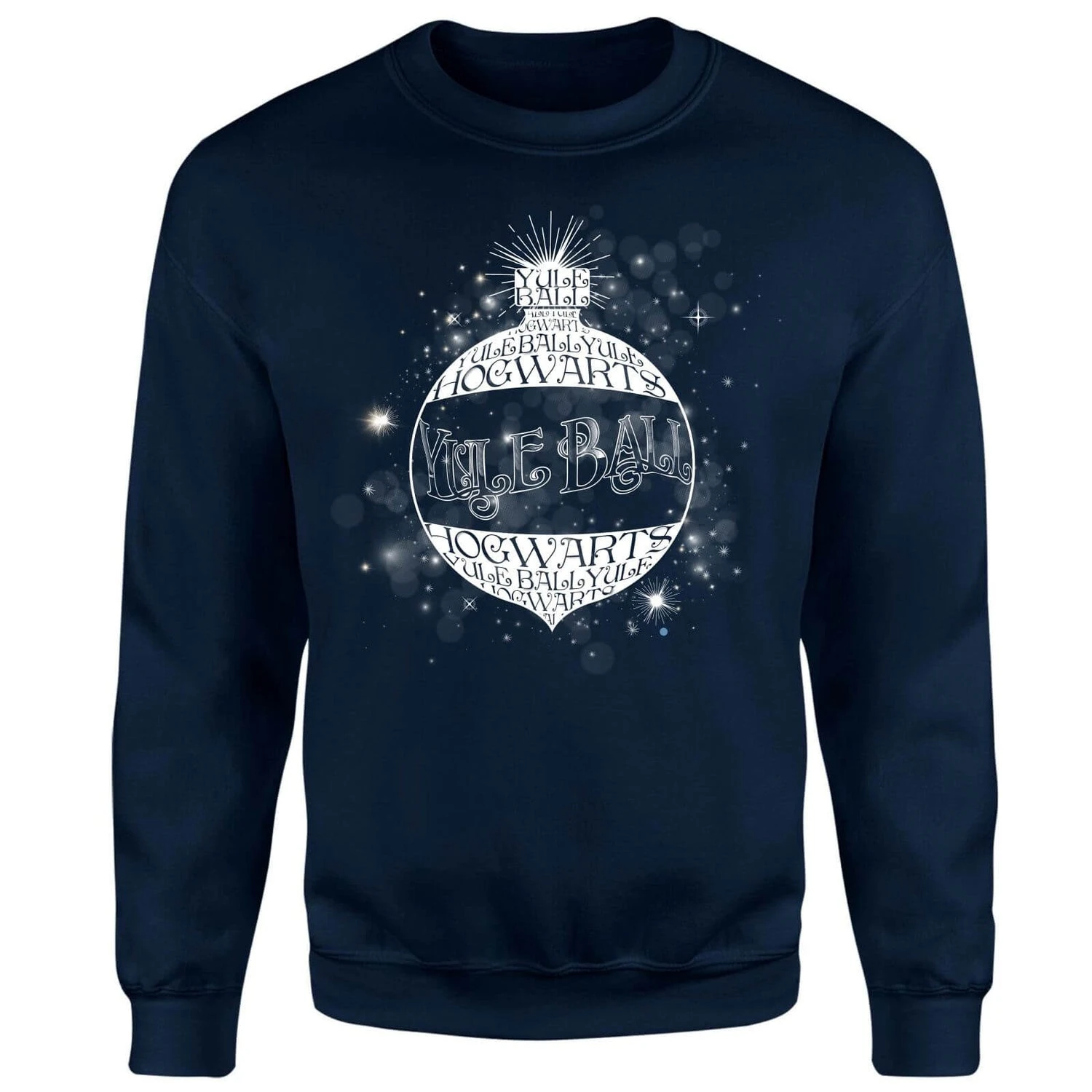 Harry Potter Yule Ball Baubel Christmas Jumper - Navy 6 Harry Potter Yule Ball Baubel Christmas Jumper - Navy - Image 4