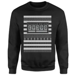 Christmas Clothes Store 14 Azkaban Prison Christmas Jumper - Black