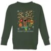 Scooby-Doo Scooby Doo Kids' Christmas Jumper - Forest Green 1 Scooby-Doo Scooby Doo Kids' Christmas Jumper - Forest Green -Christmas Clothes Store 12335958 2084714268535144
