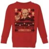 Star Trek: The Next Generation Make It So Kids' Christmas Jumper - Red -Christmas Clothes Store 12335964 1834714268597793