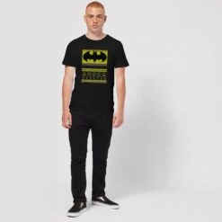 DC Comics Batman Men's Christmas T-Shirt In Black -Christmas Clothes Store 12336609 4384714271951796