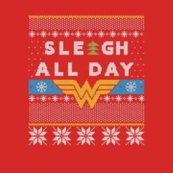 DC COMICS Wonder Woman 'Sleigh All Day Men's Christmas T-Shirt - Red 15 DC COMICS Wonder Woman 'Sleigh All Day Men's Christmas T-Shirt - Red -Christmas Clothes Store 12336675 2134714226759724