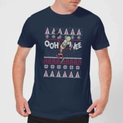 Rick And Morty Ooh Wee Men's Christmas T-Shirt - Navy