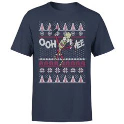Rick And Morty Ooh Wee Men's Christmas T-Shirt - Navy -Christmas Clothes Store 12336690 7764714227898968