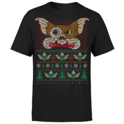 Gremlins Ugly Knit Men's Christmas T-Shirt - Black 14 Gremlins Ugly Knit Men's Christmas T-Shirt - Black -Christmas Clothes Store 12336708 1154714273417254