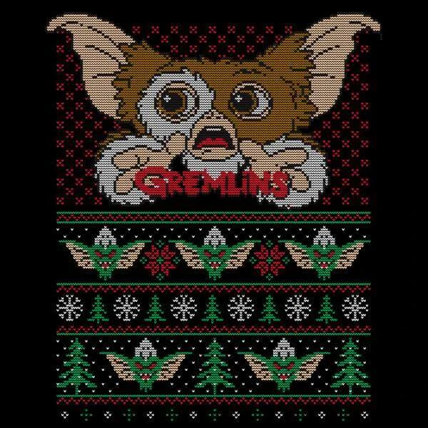 Gremlins Ugly Knit Men's Christmas T-Shirt - Black 8 Gremlins Ugly Knit Men's Christmas T-Shirt - Black - Image 6