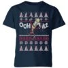 Rick And Morty Ooh Wee Kids' Christmas T-Shirt - Navy