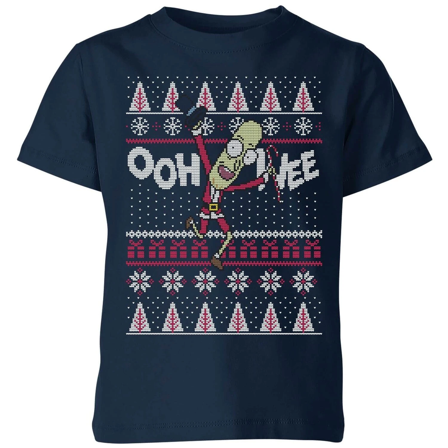 Rick And Morty Ooh Wee Kids' Christmas T-Shirt - Navy 3 Rick And Morty Ooh Wee Kids' Christmas T-Shirt - Navy