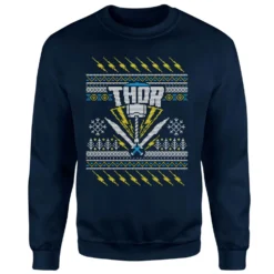 Marvel Thor Christmas Jumper - Navy -Christmas Clothes Store 12358397 1284717862598579