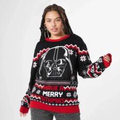 Have A Merry Sithmas Christmas Knitted Jumper Black -Christmas Clothes Store 13167575 9214900342717977