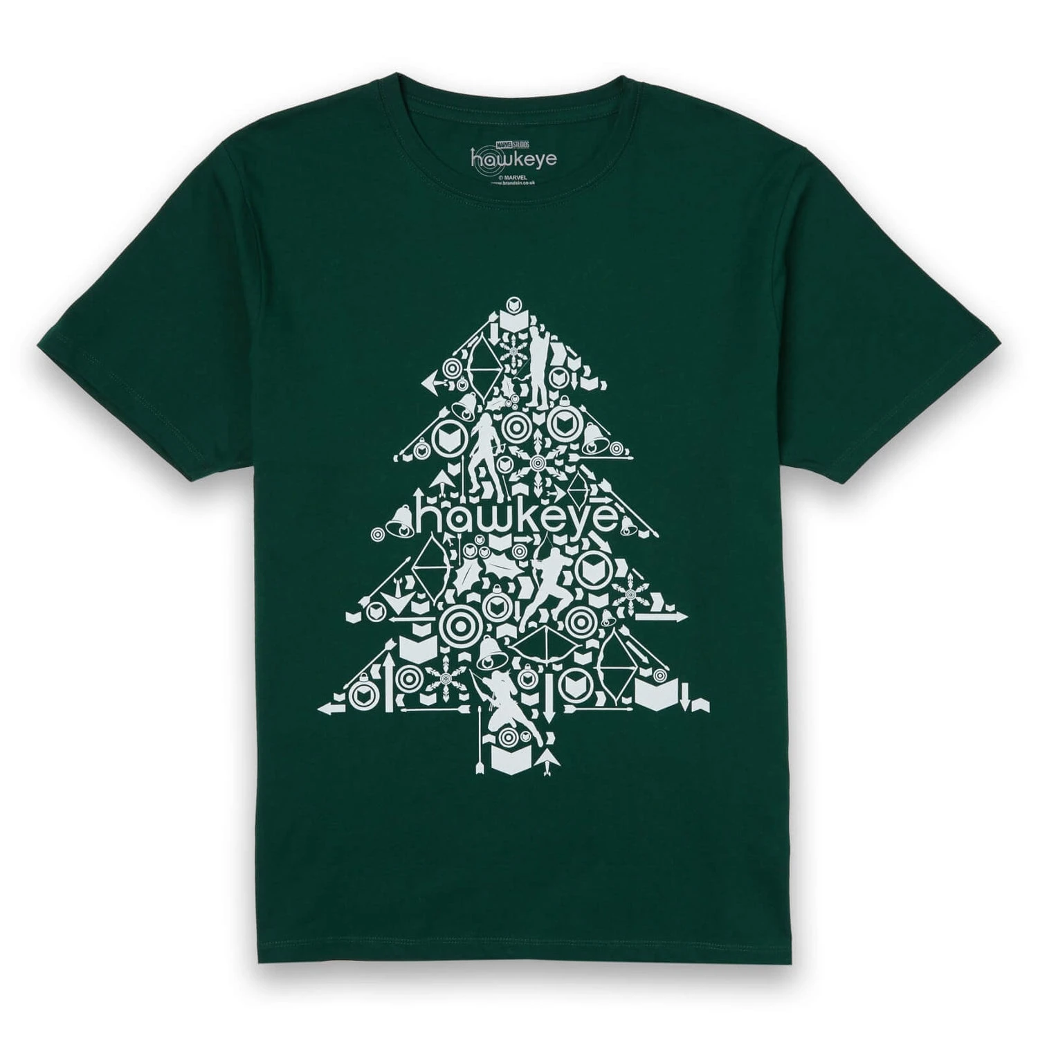 Marvel Christmas Tree Unisex T-Shirt - Green 3 Marvel Christmas Tree Unisex T-Shirt - Green