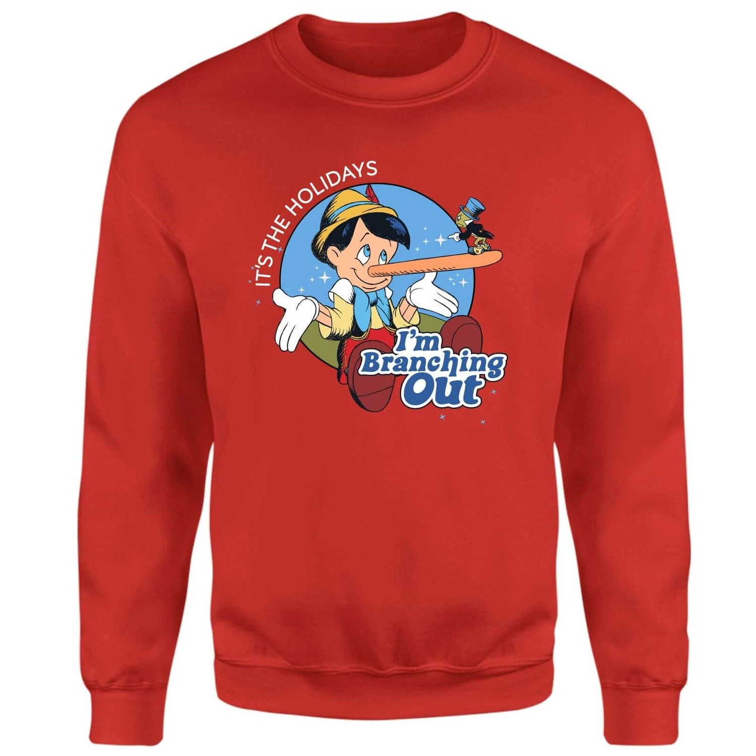 Disney I'm Branching Out Christmas Jumper - Red 3 Disney I'm Branching Out Christmas Jumper - Red
