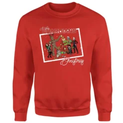 Marvel Group Polaroid Christmas Jumper - Red