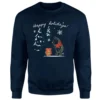 Disney Happy Holidays Pooh Christmas Jumper - Navy -Christmas Clothes Store 13995838 1054996485221736