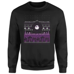 Disney This Is Halloween Christmas Jumper - Black